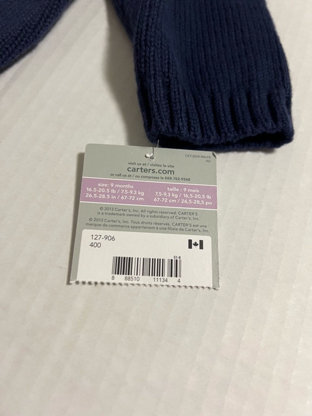🆕CARTER’S - 9M - NWT - 4+PC INFANT BOYS SQUIRREL KNIT CLOTHING & ACCESSORIES LOT - Picture 12 of 16